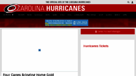 What Carolinahurricanes.com website looked like in 2017 (6 years ago)