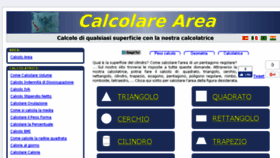 What Calcoloarea.it website looked like in 2017 (6 years ago)