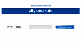 What Citysneak.de website looked like in 2017 (6 years ago)
