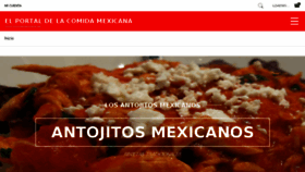 What Cocinamexicana.es website looked like in 2017 (6 years ago)