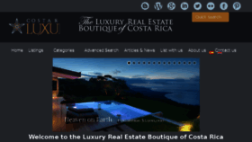 What Costaricaluxuryestates.com website looked like in 2017 (6 years ago)