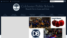 What Colchesterct.org website looked like in 2017 (6 years ago)