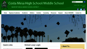 What Cmhs.schoolloop.com website looked like in 2017 (7 years ago)