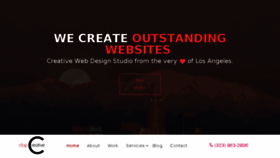 What Clapcreative.com website looked like in 2017 (6 years ago)