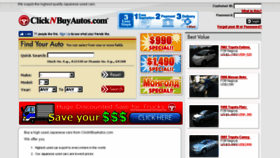 What Clicknbuyautos.com website looked like in 2017 (6 years ago)