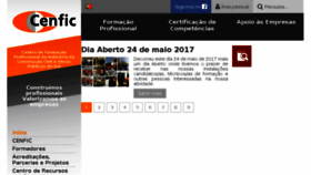 What Cenfic.pt website looked like in 2017 (6 years ago)