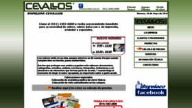 What Cevallos.com.ar website looked like in 2017 (9 years ago)