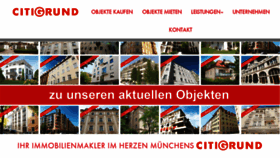 What Citigrund.de website looked like in 2017 (6 years ago)