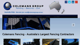 What Colemansfencing.com.au website looked like in 2017 (6 years ago)