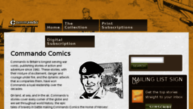 What Commandocomics.com website looked like in 2017 (6 years ago)