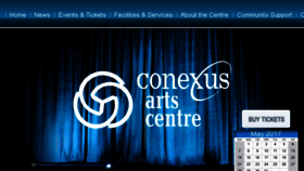 What Conexusartscentre.ca website looked like in 2017 (6 years ago)