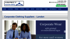 What Corporateclothingwear.com website looked like in 2017 (6 years ago)
