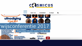 What Cosmicus.nl website looked like in 2017 (7 years ago)