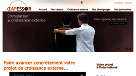What Croissance-externe.fr website looked like in 2017 (6 years ago)