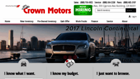 What Crownmotorsredding.com website looked like in 2017 (6 years ago)