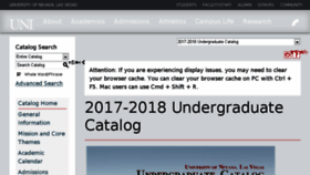 What Catalog.unlv.edu website looked like in 2017 (6 years ago)