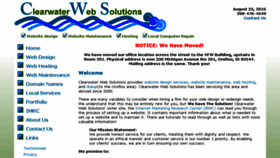 What Clearwaterwebsolutions.com website looked like in 2017 (6 years ago)