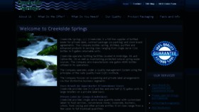 What Creeksidesprings.com website looked like in 2017 (6 years ago)