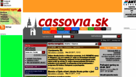 What Cassovia.sk website looked like in 2017 (6 years ago)