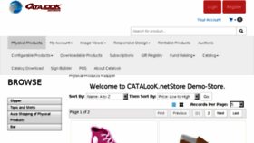 What Catalook.net website looked like in 2017 (6 years ago)