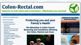 What Colon-rectal.com website looked like in 2017 (6 years ago)