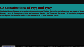 What Constitutionof1777.com website looked like in 2017 (6 years ago)