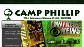 What Campphillip.com website looked like in 2017 (6 years ago)