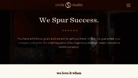 What Circlesstudio.com website looked like in 2017 (6 years ago)