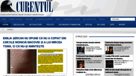What Curentul.ro website looked like in 2017 (8 years ago)