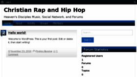 What Christianrapandhiphop.com website looked like in 2017 (6 years ago)