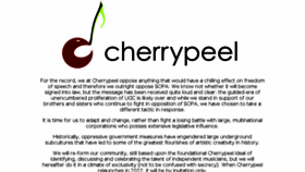 What Cherrypeel.com website looked like in 2017 (7 years ago)