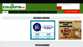 What Couponsweb.in website looked like in 2017 (6 years ago)