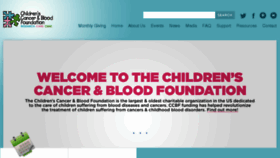 What Childrenscbf.org website looked like in 2017 (6 years ago)