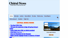 What Chitralnews.com website looked like in 2017 (6 years ago)