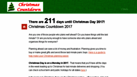 What Christmascountdown.com.au website looked like in 2017 (6 years ago)