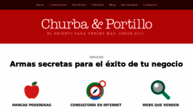 What Churbayportillo.com website looked like in 2017 (6 years ago)