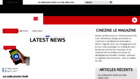 What Cinezime.fr website looked like in 2017 (6 years ago)