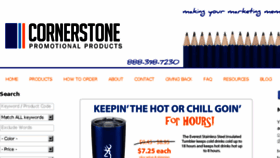 What Cornerstonepromos.com website looked like in 2017 (6 years ago)