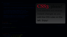 What Css3please.com website looked like in 2017 (6 years ago)