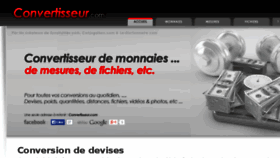 What Convertisseur.com website looked like in 2017 (6 years ago)