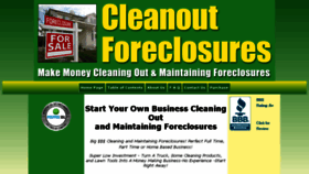 What Cleanoutforeclosures.com website looked like in 2017 (6 years ago)