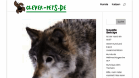 What Clever-pets.de website looked like in 2017 (6 years ago)