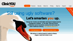 What Clinicyou.com website looked like in 2017 (6 years ago)