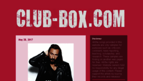 What Club-box.com website looked like in 2017 (6 years ago)