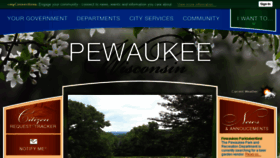 What Cityofpewaukee.us website looked like in 2017 (6 years ago)