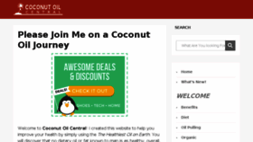 What Coconut-oil-central.com website looked like in 2017 (6 years ago)