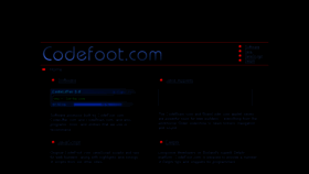 What Codefoot.com website looked like in 2017 (6 years ago)