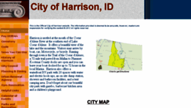 What Cityofharrisonidaho.com website looked like in 2017 (6 years ago)