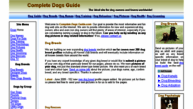 What Completedogsguide.com website looked like in 2017 (6 years ago)