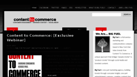 What Contenttocommerce.com website looked like in 2017 (6 years ago)
